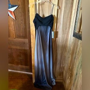 DJ-Jaz satin empire lace size 12 new with tags black and grey